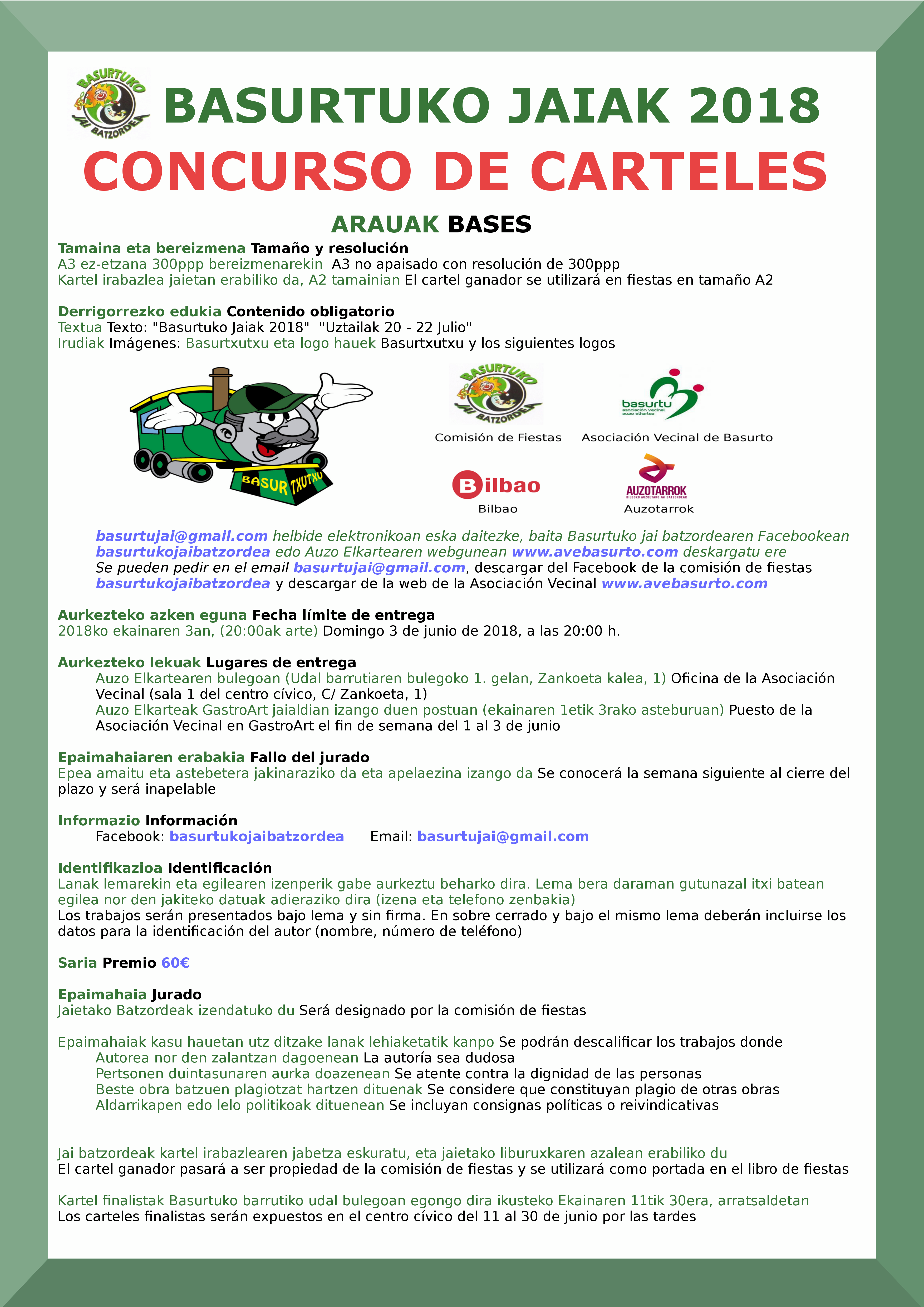 cartel basurto jaiak 2018