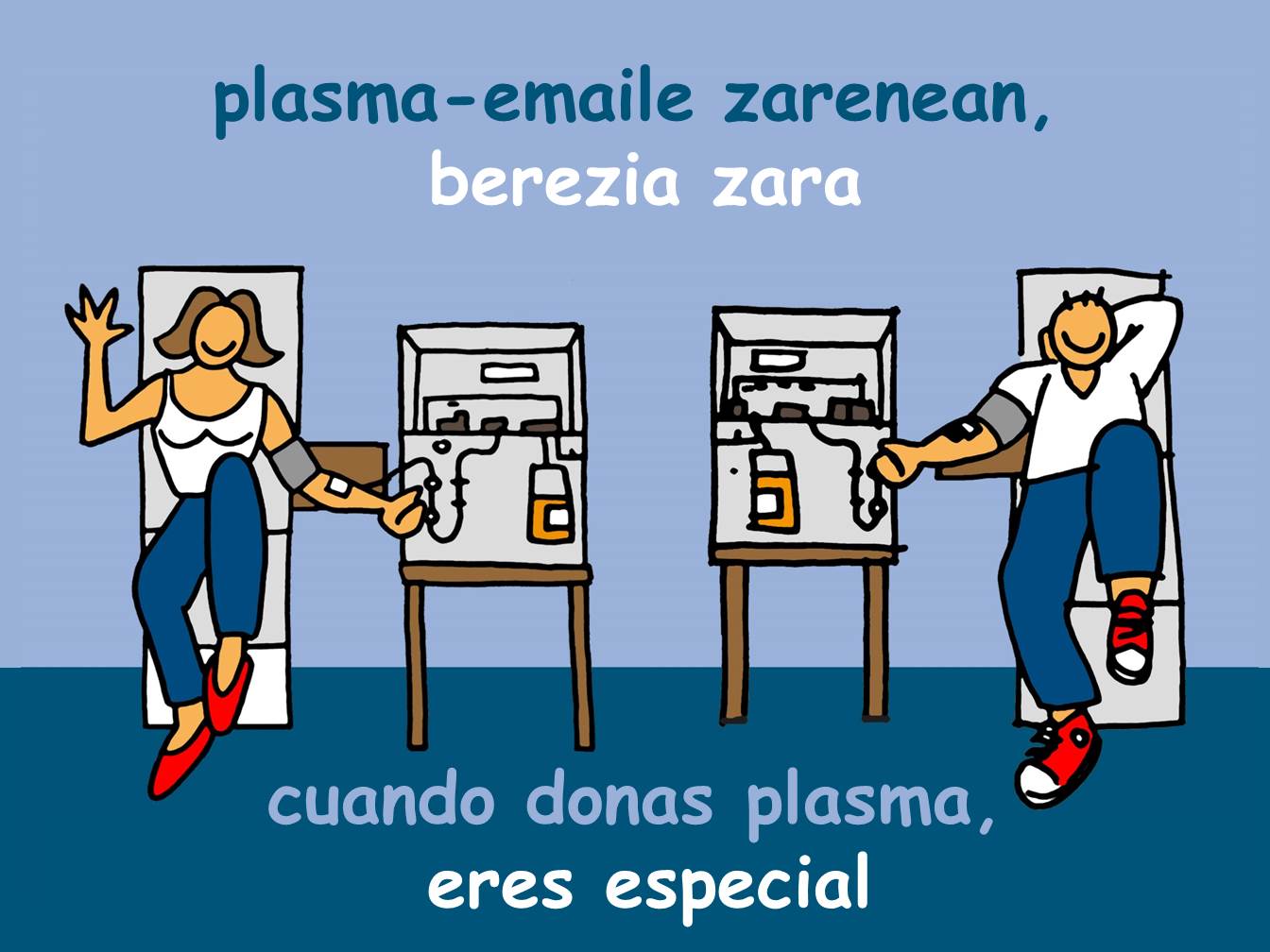 donación de plasma y sangre